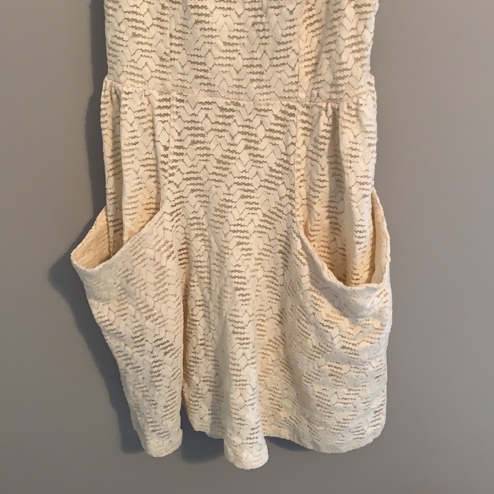 Free People Cream/White Lace Dress - Medium - Picture 3 of 9